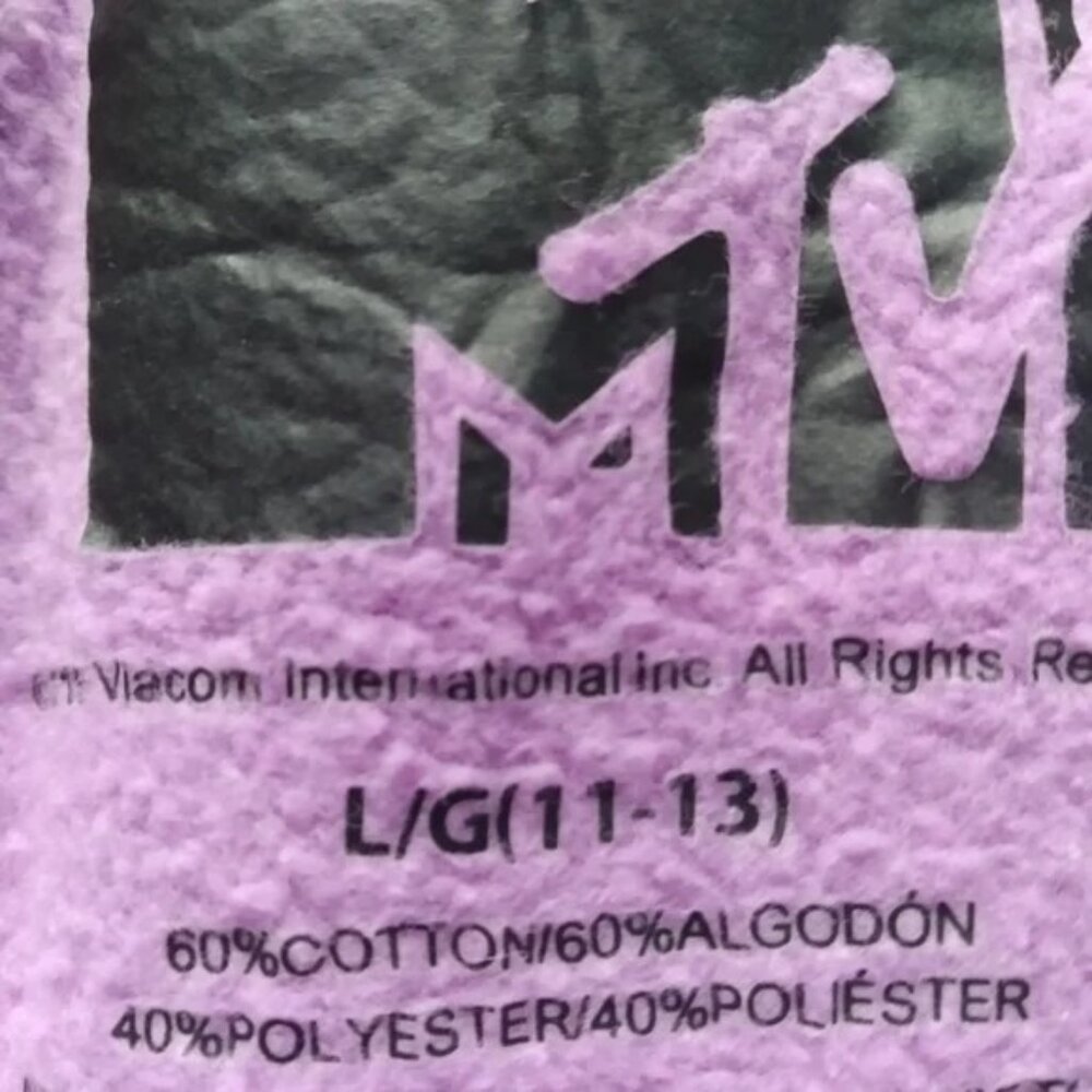 MTV Ombre Purple Crewneck Sweatshirt - Picture 5 of 5